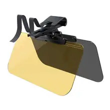 Автомобильный солнцезащитный козырек анти-высокие очки ночного видения антибликовый дневной и ночной Солнечный дополнительный солнцезащитный козырек 180 градусов вращающийся