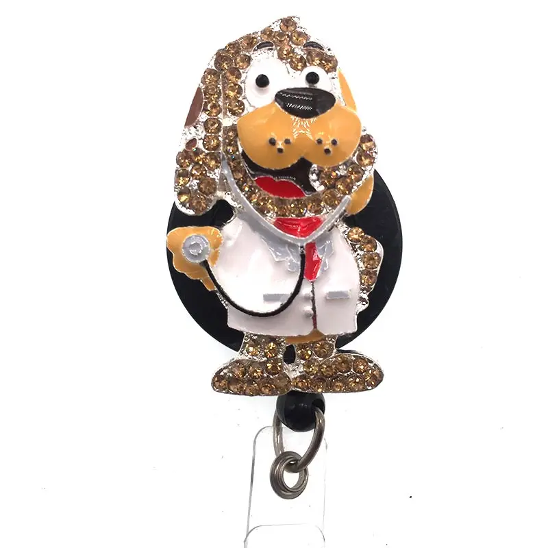 Значок медсестры катушка Выдвижная медицинская Стразы именная бирка ремешки id