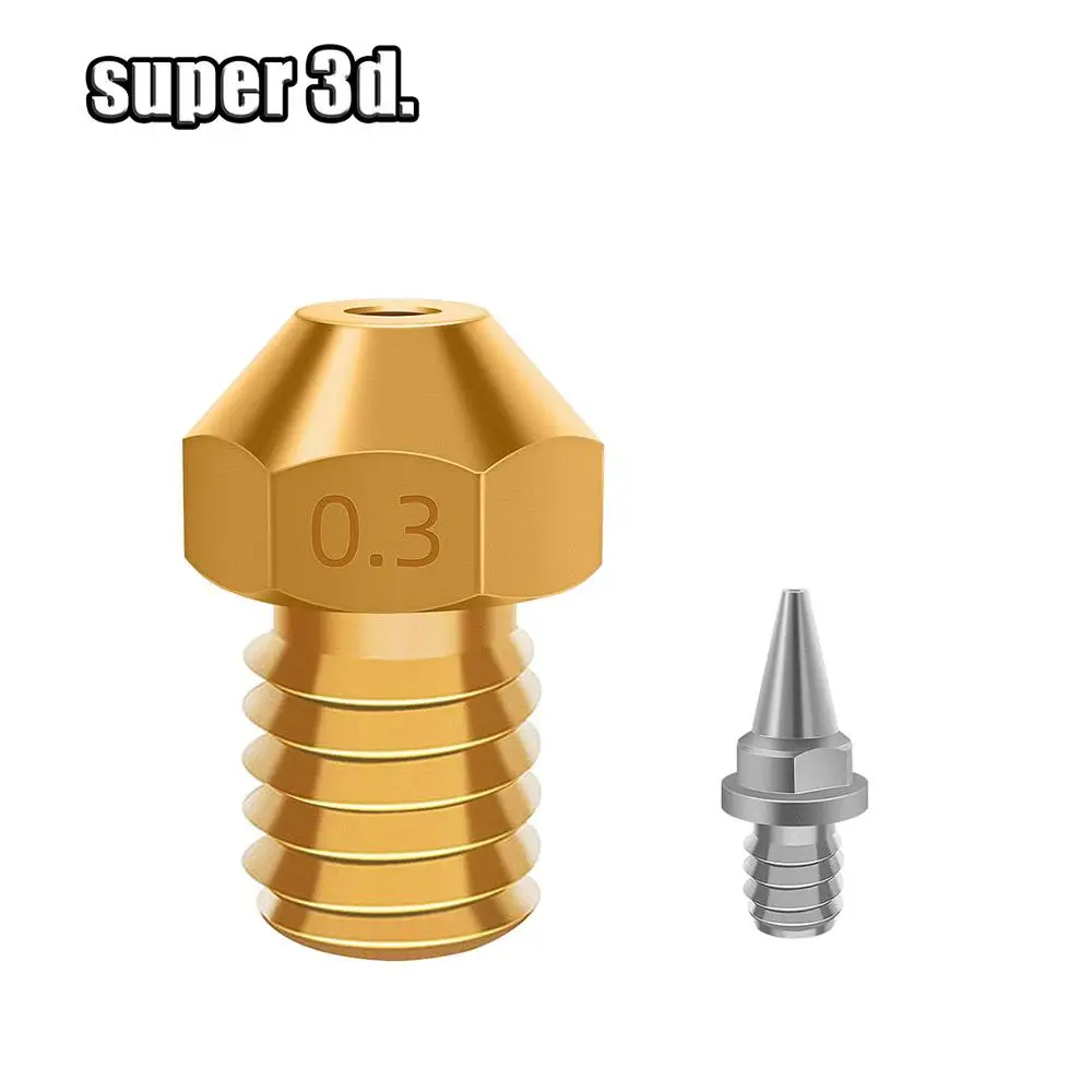 3D Printer Part M6 V6 Airbrush Nozzle Adapter Set 0 2 0 3 0 4 0 3