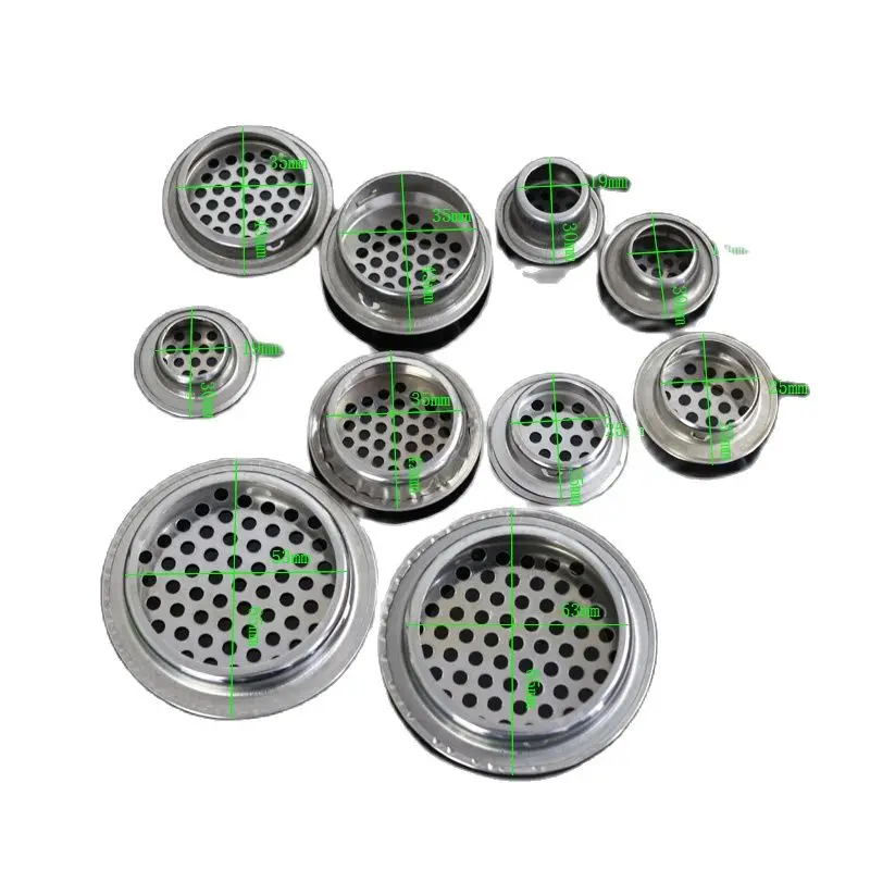 Bocchetta Di Aerazione Rotonda In Acciaio Inox Per Armadio, Diametro 19 Mm - 2