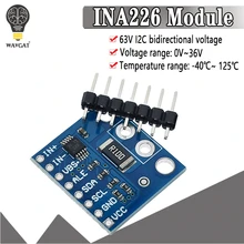 Ina226 iic interface bi-direcional atual/módulo sensor de monitoramento de energia 226 0.01ohm 0.1ohm