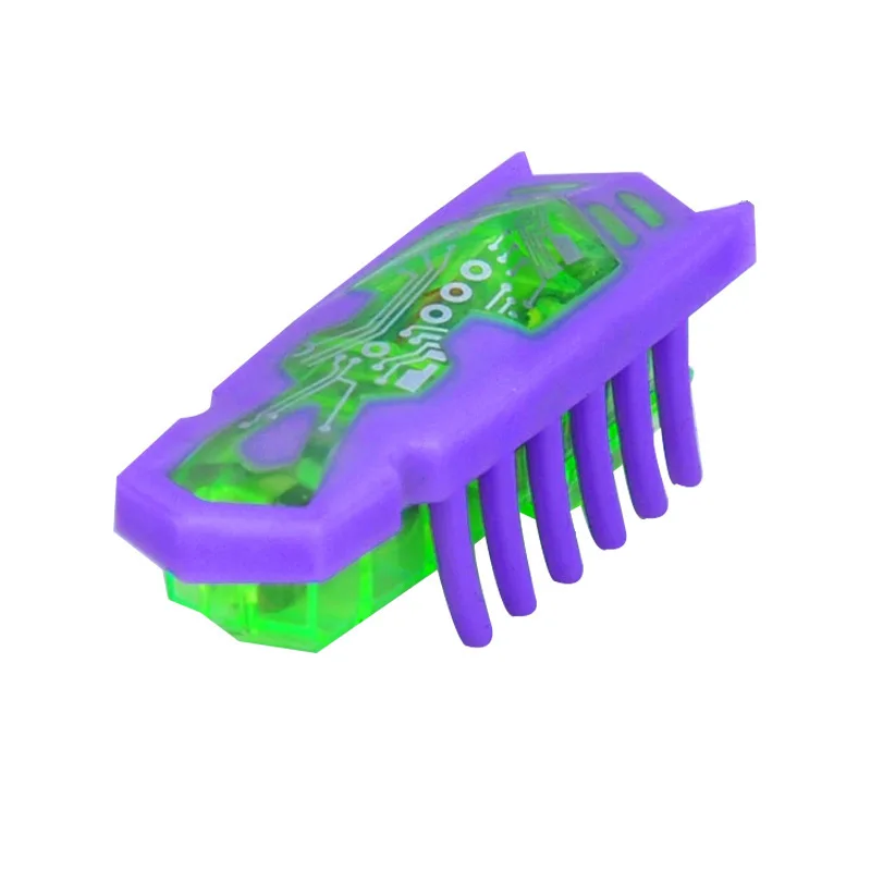 purple Powered Быстрый движущийся микро шестигранный Жук Роботизированный Жук развлекая ваших домашних животных кошек-Go-Crazy электронных насекомых детей розыгрыши Игрушки - Цвет: purple