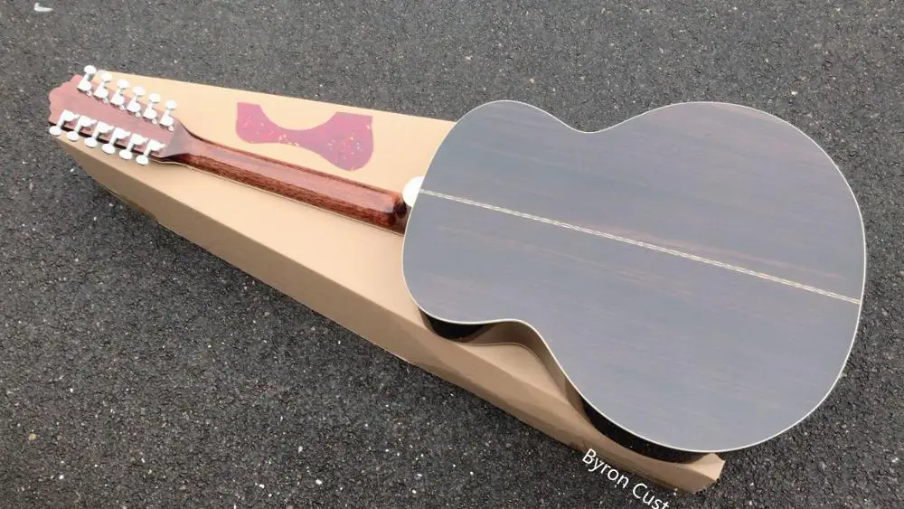 ebony F512 Джамбо гитара для левшей 12 струн акустическая электрогитара в стиле Гильды гитара для левшей