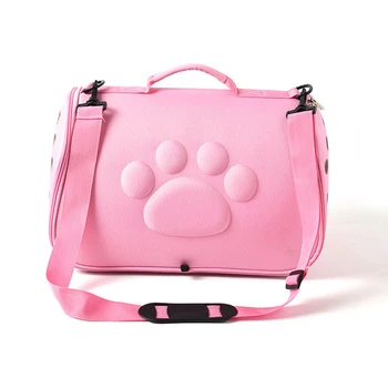 Pure Color Travel Pet Bag Carrier Cat Bag Breathable Folding Small Dog Outdoor Single shoulder Bag Pet Carrying 5