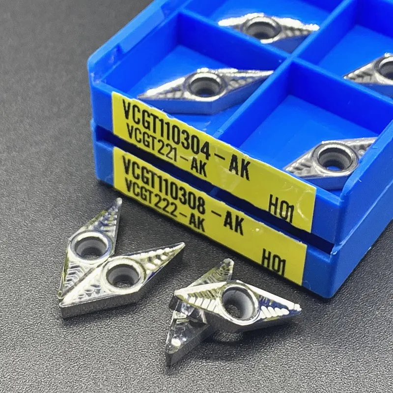 ZIMING-1 TCGT16T304-AK H01 Carbide Inserts - 10pcs For Aluminum & Non-Ferrous Metal Cutting