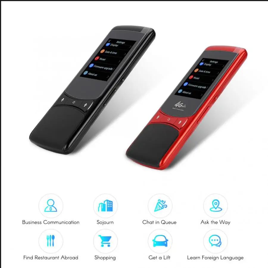 4G WiFi Интеллектуальный переводчик 75+ языков мульти-кантри фото перевод 1500mAh длинный режим ожидания микро USB поддержка для Android