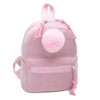

Large Capacity Solid Color Corduroy Casual Backpack School Bag mochila feminina mochila escolar рюкзак женский