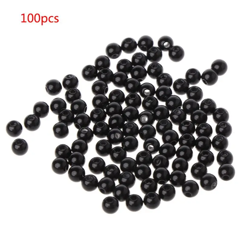 SUPERFINDINGSDIY Ongeveer 125Pcs 5 Maten Plastic Zwarte Neus Voor Beer Pop Hond Puppet Pluche Dier Maken