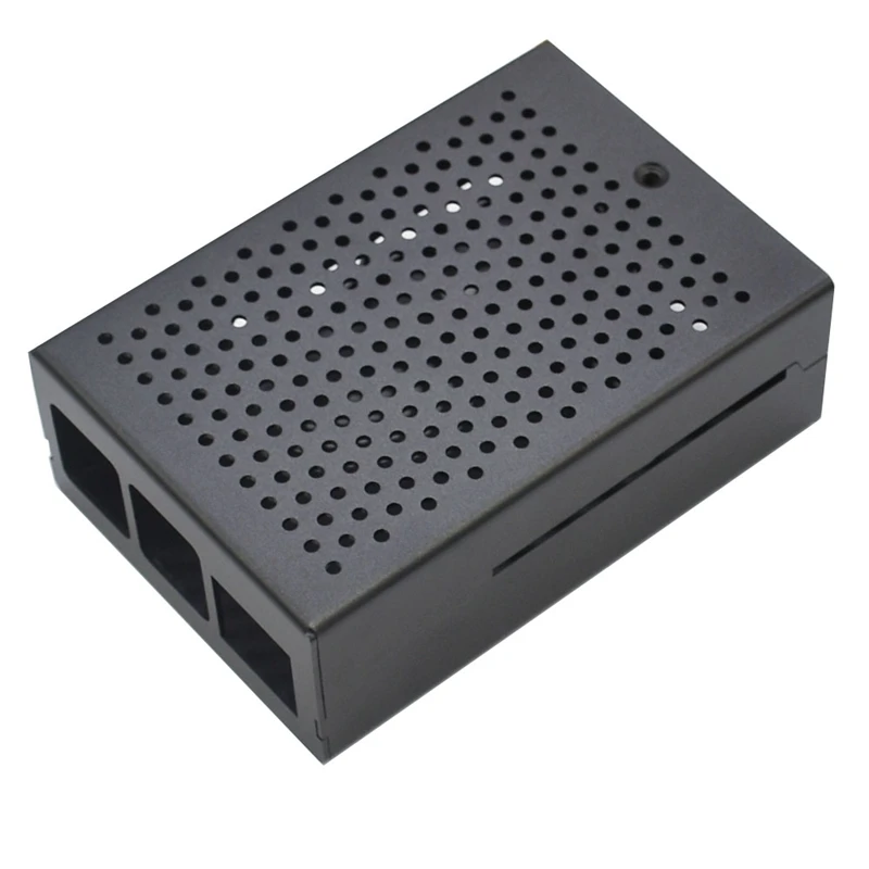 FFYY-Raspberry Pi 4 Model B Aluminum Case Metal Case with Cooling Fan Enclosure Kit