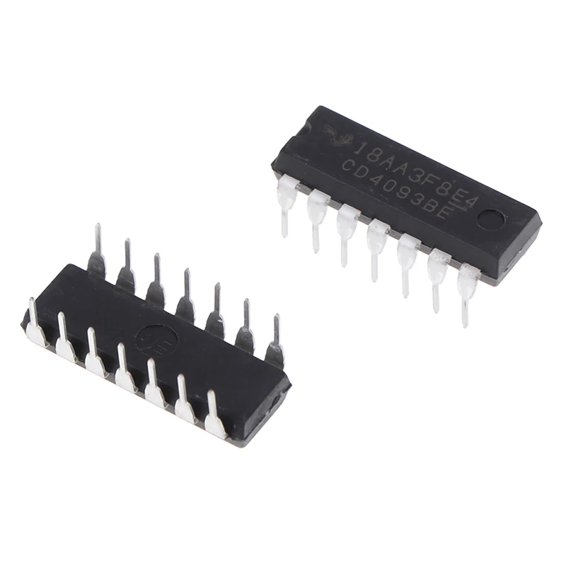 10 шт. CD4093BE DIP14 CD4093 DIP 4093 DIP-14 4093BE новое и оригинальное IC