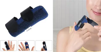

Hot 200pcs/lot Pain Relief Aluminium Finger Splint Fracture Protecter Brace Finger Corrector Fingers Support Adjustable Tape