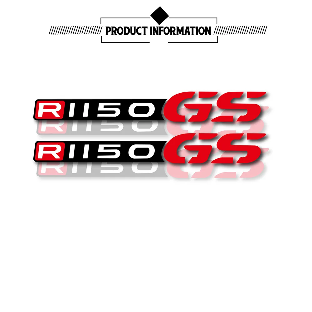 Set van 4 Stickers Compatibel met BMW R1150 GS Adventure – Compleet Set (2 Rechts 2 Links) met Spatel | Black Doves Graphics - België