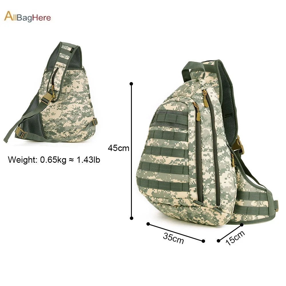 Tactical Backpack 14 Inches Laptop Military Field Chest Bag Outdoor Sports Hiking Waterproof Single Shoulder Bags Multifunction