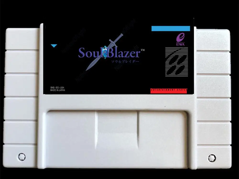 Soul Blazer Версия США-NTSC 46 контактов Видеоигры карта NTSC Версия для ретро видеоигр консоли