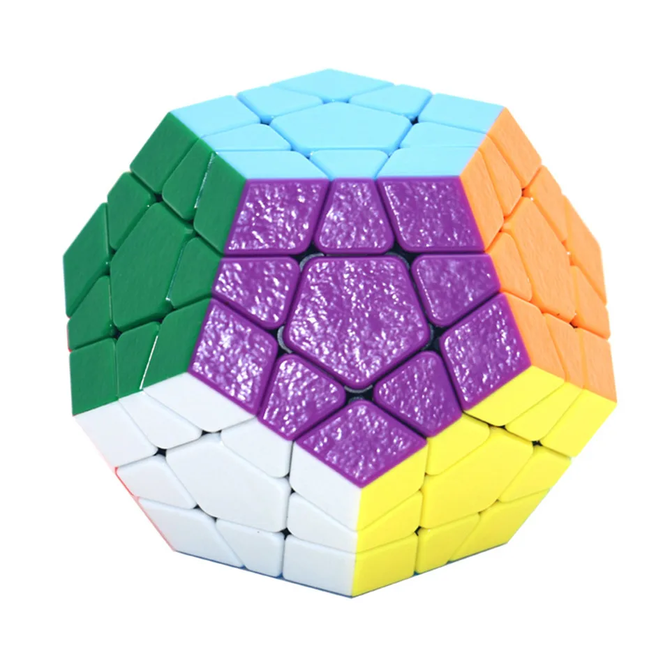 Shengshou 3x3 Megaminxeds Cube Stickerless 3x3x3 Gem Magic Cube Frosted 3Layers Speed Professional Megaminx Puzzle Toys 2