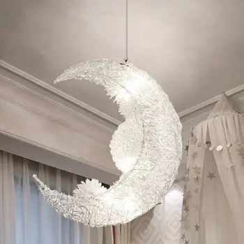 

Moon Star Children Bedrooms Ceiling Lamp Chandelier Pendant Lamp Chandeliers LED Star Adjustable Hanging Lights