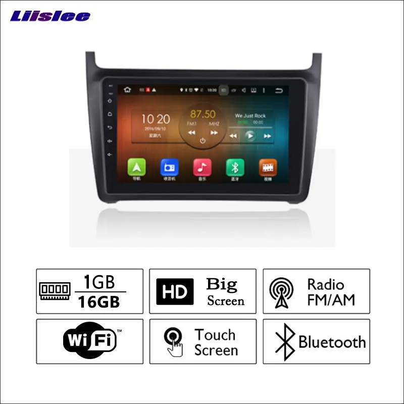 Liislee для Volkswagen VW Polo 2014 ~ 2016 автомобильный Радио GPS Аудио Видео мультимедийный плеер