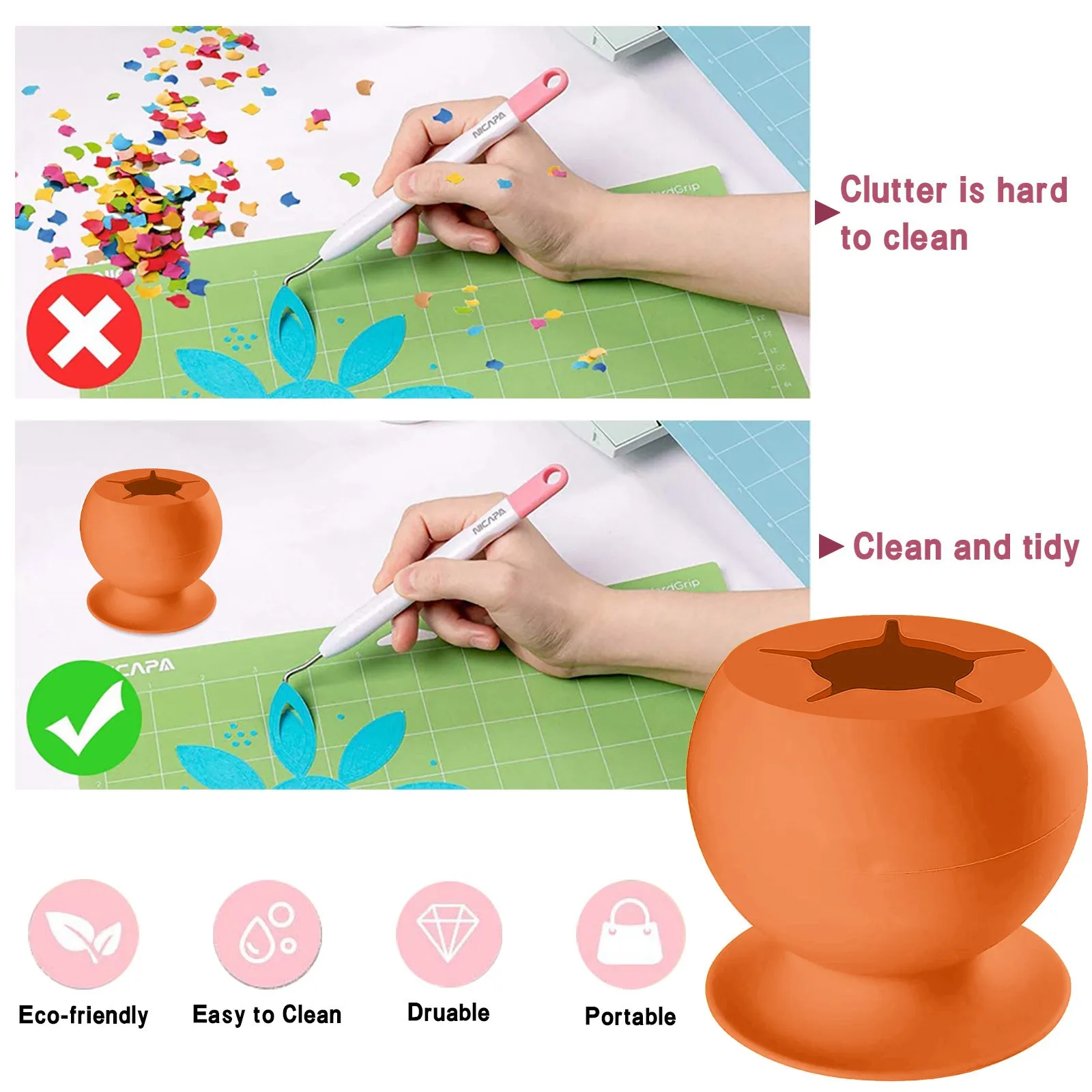 Suctioned Vinyl Weeding Scrap Collector Craft Vinyl Weeding Tool For Card Making Diy Jewelry Making Scrapbooking Card #YJ