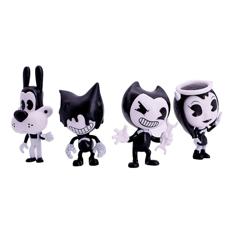 Bendi 4-Pack и рисунок машины чернил Популярные Оригинальные фигурки Bendi горячие игрушки для детей рождественские подарки