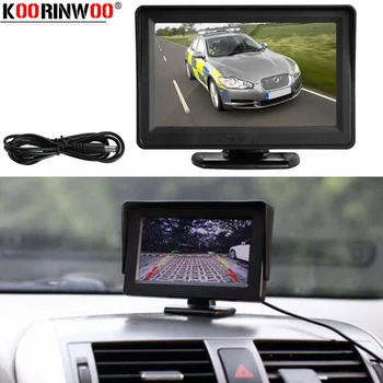 

Koorinwoo Vehicle Intelligent 800P Car Parking Kit LCD Color Car Monitor Rearview Camera Trunk CCD Metal Black Reversing Camera