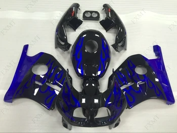 

for Honda Cbr250rr 1990 Fairing Kits CBR250 RR 1990 Full Body Kits CBR 250 RR 1990 - 1994 MC22 Fairings Black Blue Frame