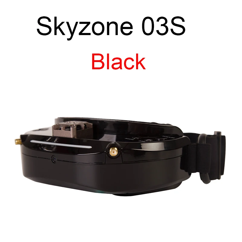 Skyzone SKY03 SKY03O O светодиодный SKY03S 03O 03 S 5,8 ГГц 48CH разнообразие FPV очки поддержка OSD DVR HDMI с головой трекера вентилятор светодиодный для RC - Цвет: SKY03S Black