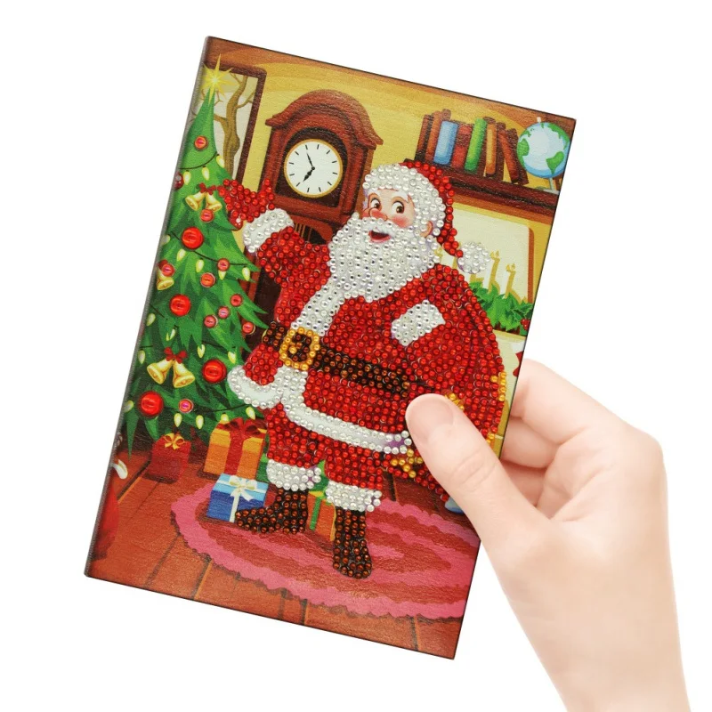 

DIY Diamond Painting Book 64 Pages A5 Notebook Special Shaped Diamond Covered Cross Stitch Craft For Kids And Adult Beginners
