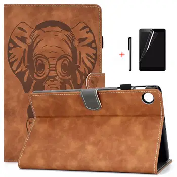 

Retro Smart PU Leather Case for Lenovo Tab M10 FHD Plus TB-X606F TB-X606X 10.3" Tablet Funda Capa Funda Cover+Screen Film+Pen