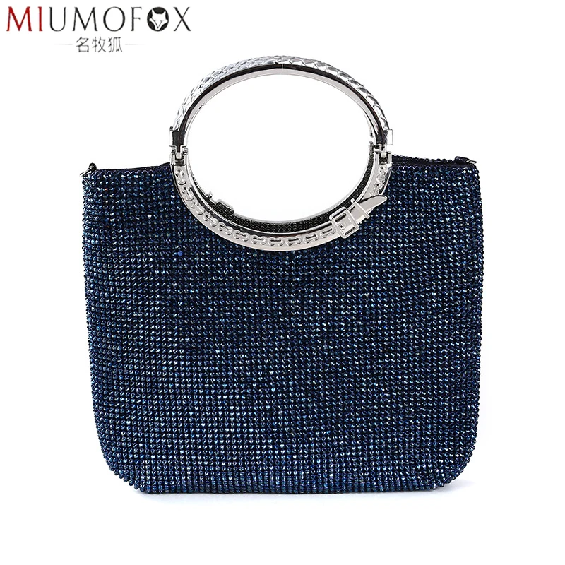

Crystal Diamond Evening Bag Fashion Top Handle Handbag Elegant Clutch Women Bridal Wedding Wallets Purse Evening Party Bag 2020