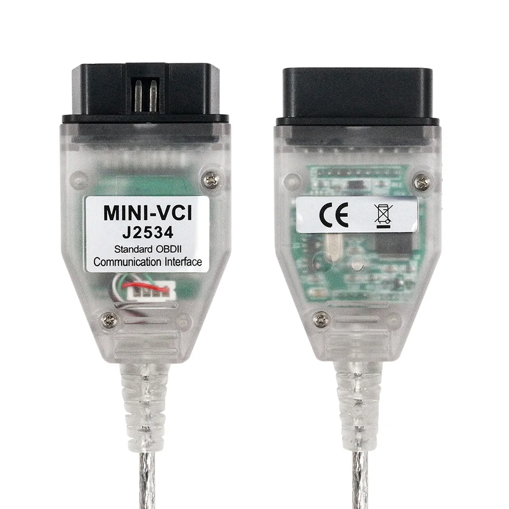 Мини vci V13.00.022 FT232RL J2534 16 Pin OBD2 диагностический кабель Techstream для Защитные чехлы