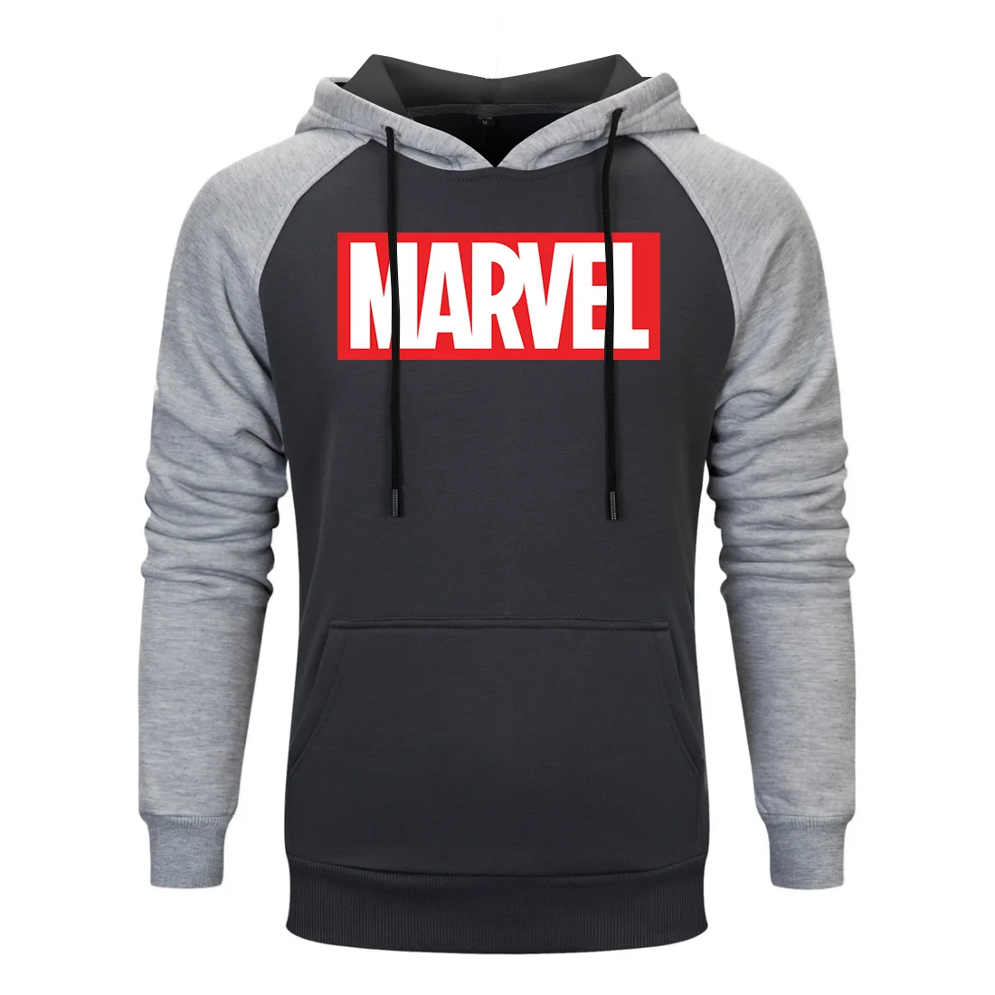 Модная Толстовка Marvel для мужчин, осенняя Новинка, Мстители, хлопок, крутая уличная одежда в стиле хип-хоп, повседневные толстовки, топы sudadera hombre - Цвет: gray black 6