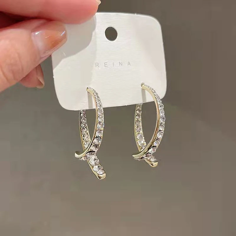 Fashion Cross Curved Earrings Curved Stick Drop Earrings Ear Cuffs Women Girl Jewelry Gifts drop earrings,dangle earrings