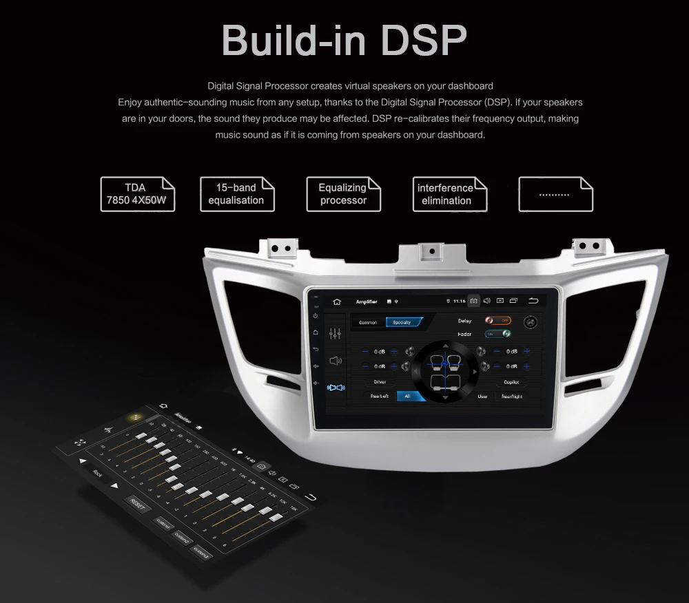 10," ips Android 9,0 автомобильный радиоприемник gps для hyundai Tucson DSP HDMI PX6 мультимедийный плеер 4 Гб+ 64 Гб навигация wifi TB