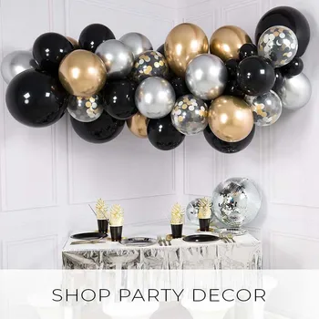 

60pcs/lot 12inch Latex Balloons And Gold Confetti Birthday Party Decorations Mix Black Silver Wedding Decoration Helium Ballon
