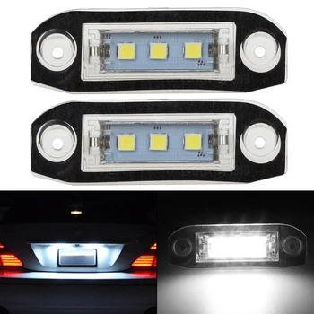 

Car LED License Plate Light Canbus for Volvo S80 XC90 S40 V60 XC60 S60 C70 V50 XC70 V70 White Car-Styling Number Lamp 2Pcs