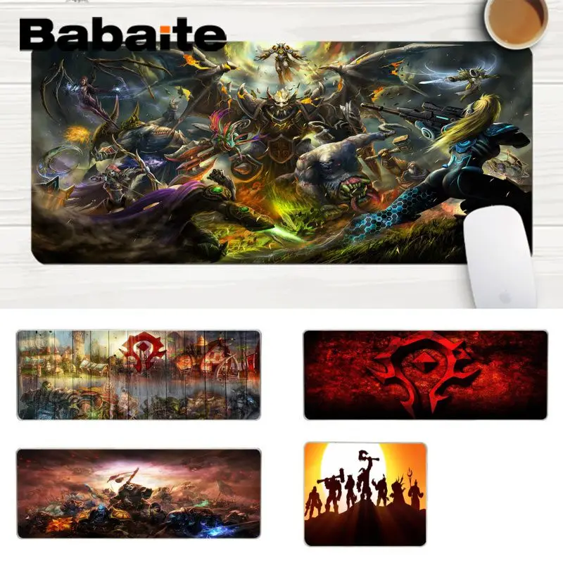 Babaite World of Warcraft Horde противоскользящие прочные силиконовые компьютерные коврики Комфортный коврик для мыши игровой коврик для мыши