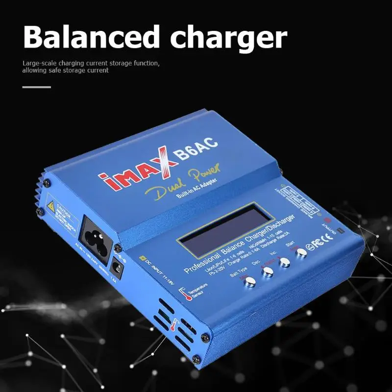 IMAX B6AC 80 Вт Lipo NiMH аккумулятор баланс зарядное устройство встроенный источник питания