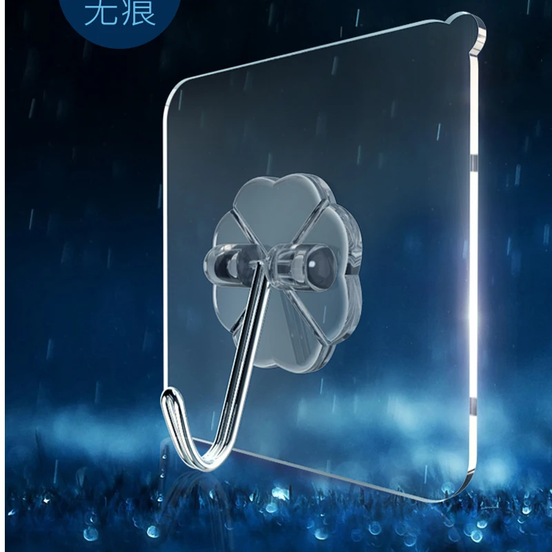 

Strong Seamless Adhesive Hook Does Not Rust Plastic Towel Display Hanger Kitchen Bathroom Wall-Mounted Towel Hanger CeramicTile Glass Stick Holder