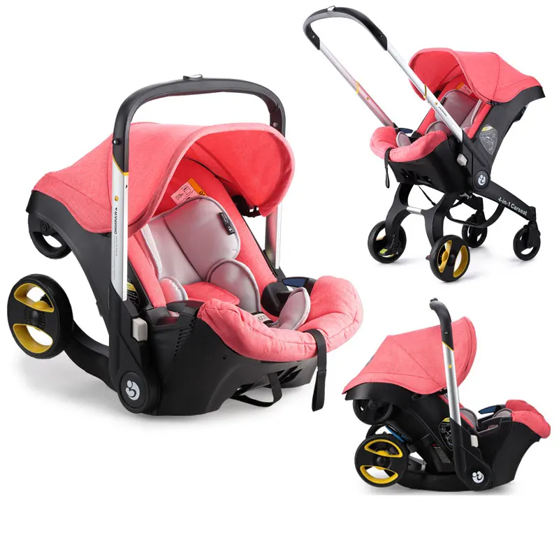 

Free Shipping 4-In-1 Eu Baby StrollerTravel Stroller Sleep Basket Foldable Portable Jogging Stroller Newborn Baby Carriage