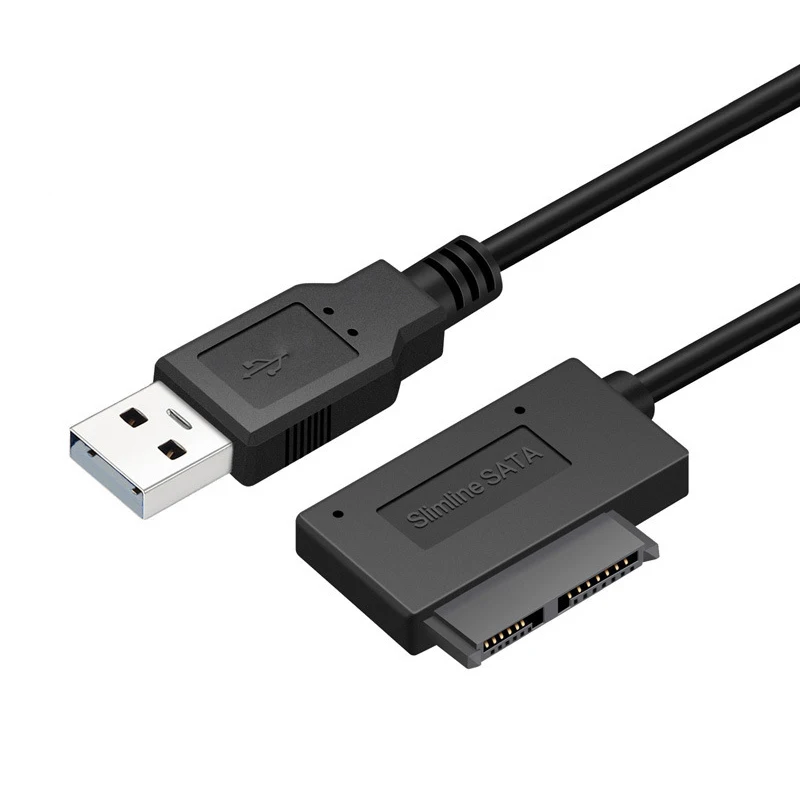 USB Adapter PC 6P 7P CD DVD Rom SATA to 2.0 Converter Slimline Sata 13 Pin Drive Cable For Laptop Notebook | Компьютеры и офис