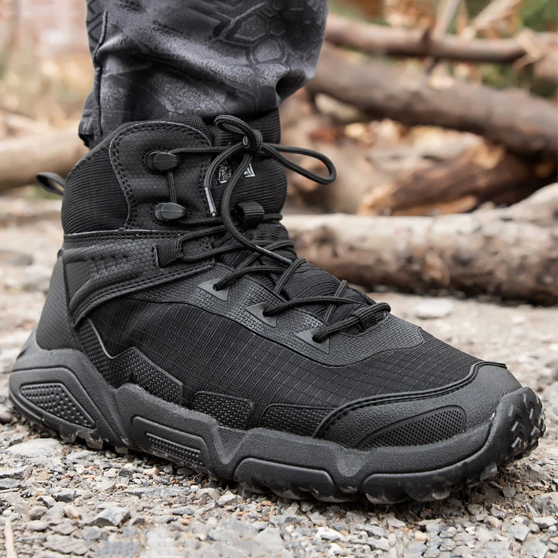 Botas tácticas militares ultraligeras para hombre, calzado transpirable, antideslizante, resistente al desgaste, para escalada, entrenamiento, senderismo y deportes aire libre|Zapatos de senderismo| - AliExpress