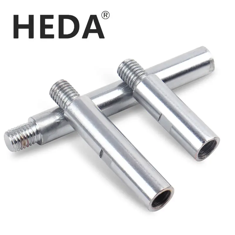 HEDA 1PCS M14 thread adapter Extension rod 75/100/140mm angle grinder extension rod for polishing pad grinding connection