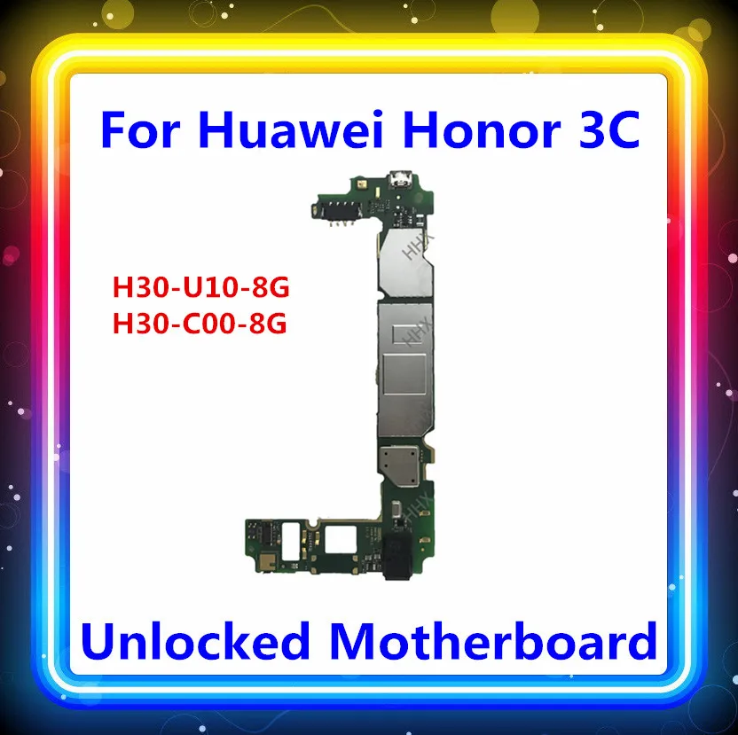 Для honor 3C материнская плата 8G для huawei honor 3C материнская плата H30-U10-8G H30-C00-8G разблокировка с чипом материнская плата Android материнская плата