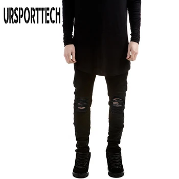 

New Arrival Men Jeans Pants Men Brand Slim Fit Hollow Jeans Trousers Streetwear Retro Hole Pencil Pants Ripped Jeans for Men