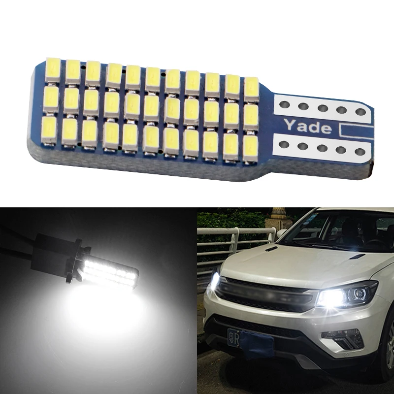 

2pcs Car LED T10 192 194 168 W5W LED Bulb 33 SMD 3014 Car Taillights Dome Lamp White DC 12V Automobile Accessories Gadgets Goods