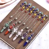 1PC Natural Crystal Small Merkaba Pendulum Pendants Star Class Hexagon Pillar Scepter Reiki Healing Stone Men Women Jewelry Gift 2