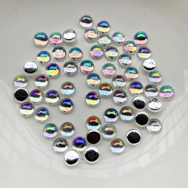 4mm 5mm 6mm 8mm 10mm 12mm 20mm Acryl Flatback Rhinestone Transparent AB DIY nail art mobile phone decoration nail art rhinestones nail art accessories rhinestone accessories