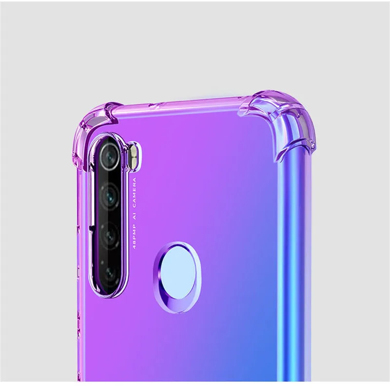 Чехол для Xiaomi mi CC9e CC9 9T 9 8 Pro SE Lite Red mi Note 8 7 6 K20 Pro 5 8A 7A Go A2 A3 Lite градиентной радужной расцветки подушка безопасности для мягком переплете