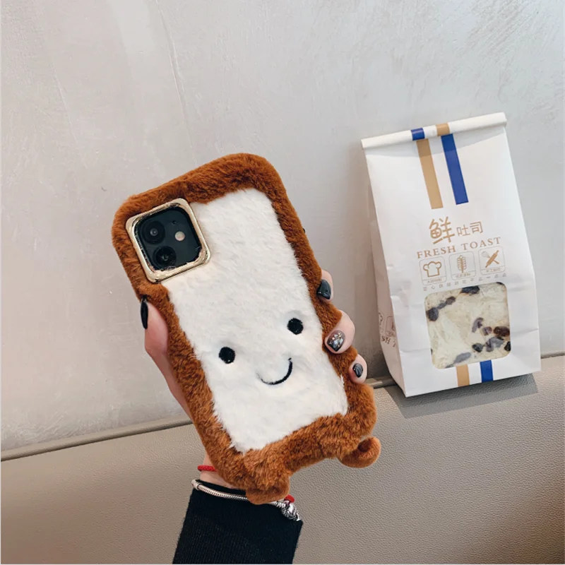 3D Ins корейский милый плюшевый потрясающий чехол для телефона X XS 11 Pro Max XR SE 2020 8 7 6 6S Plus Новый Модный теплый