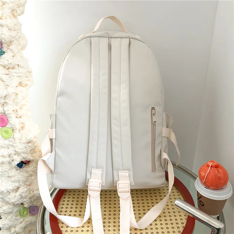 Kawaii Nylon Harajuku Solid Pastel College Backpack